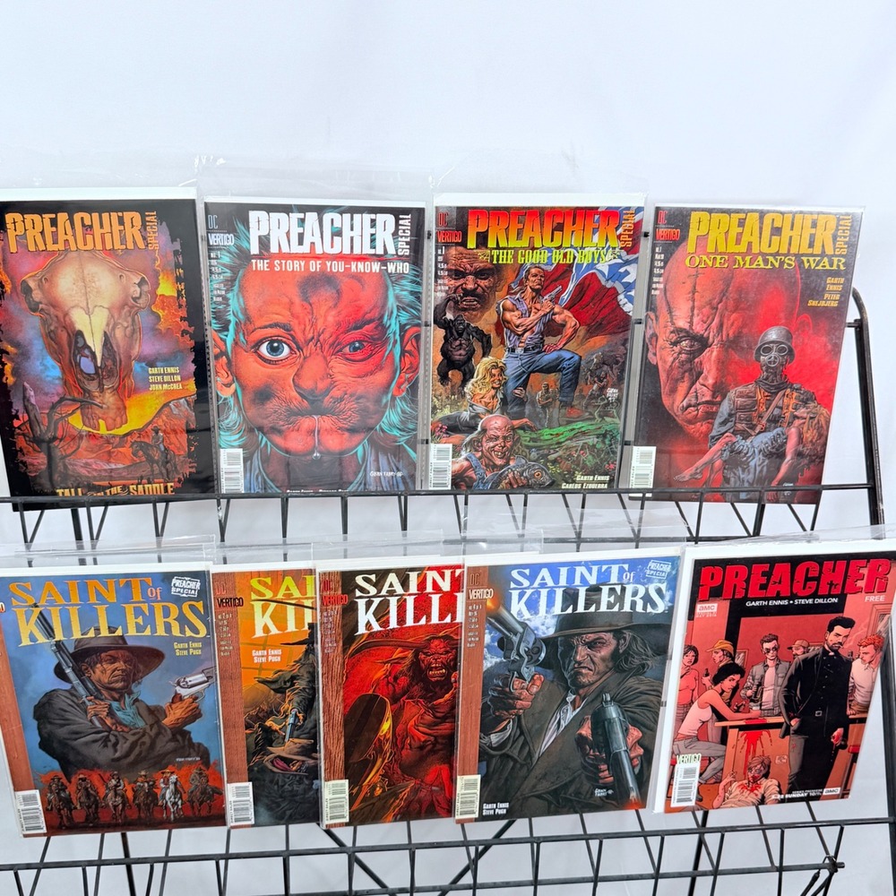 Saint of Killers 1-4, Preacher Promo & 4 One Shots lot Vertigo Garth Ennis